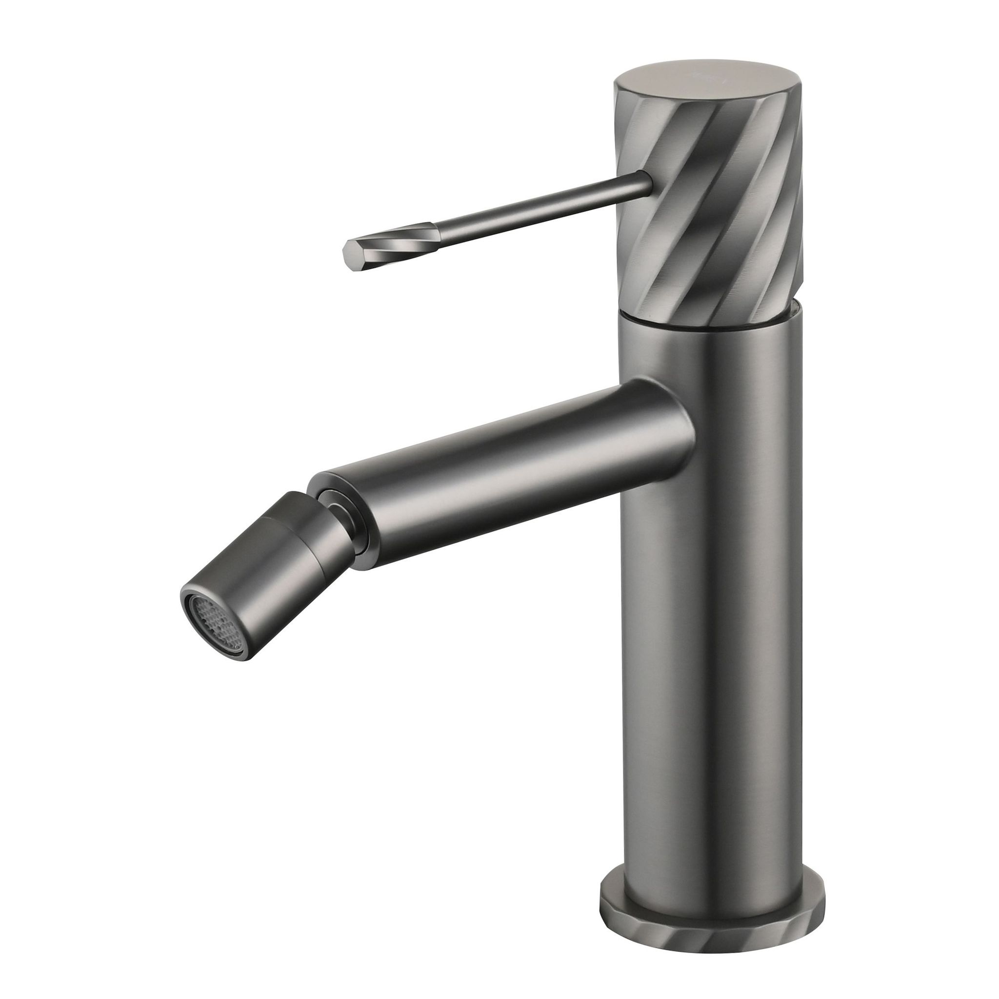 Imex Grifo Monomando Para Bide Bless En Latón Y Zama Color Canón De Fusil Con Acabado Pvd Imex-bdb063-2bgm