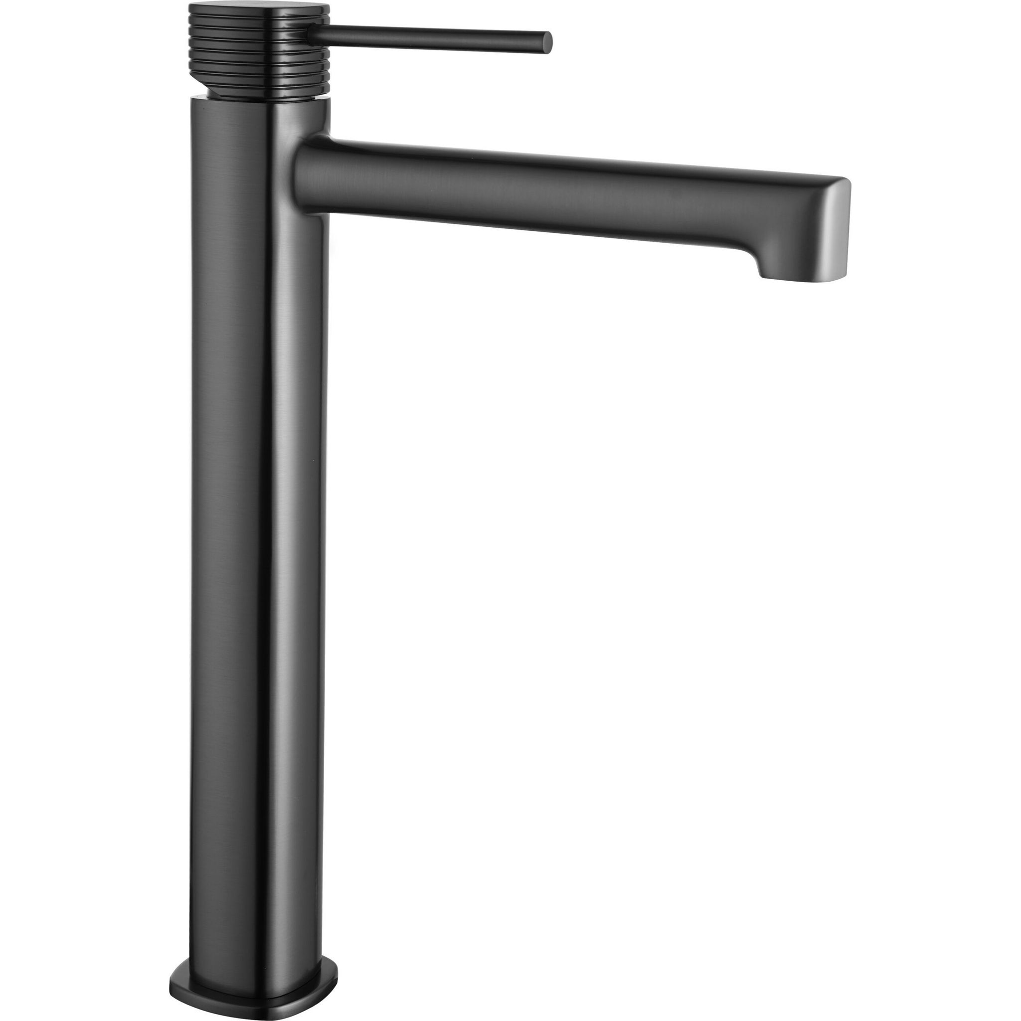 Imex Grifo Monomando Alto Para Lavabo Color Canna Fucile En Latón Y Zama Con Acabado Pvd Modelo Imex-bdf065-3bgm