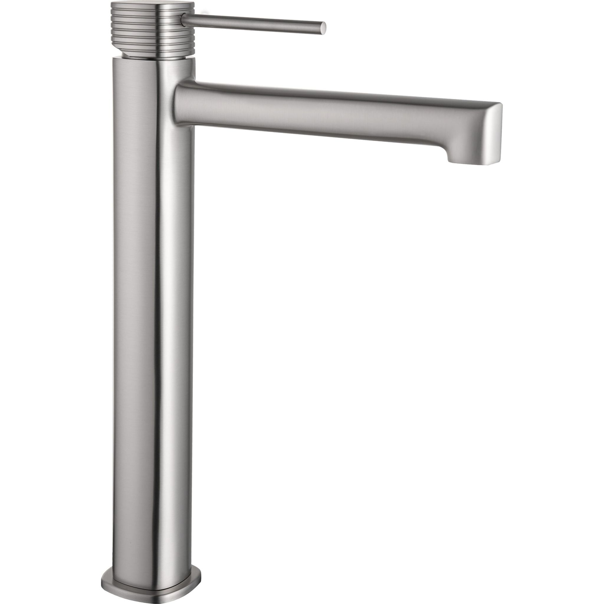 Imex Grifo Monomando Alto Para Lavabo Firenze Níquel Cepillado Metal Modelo Imex-bdf065-3nq