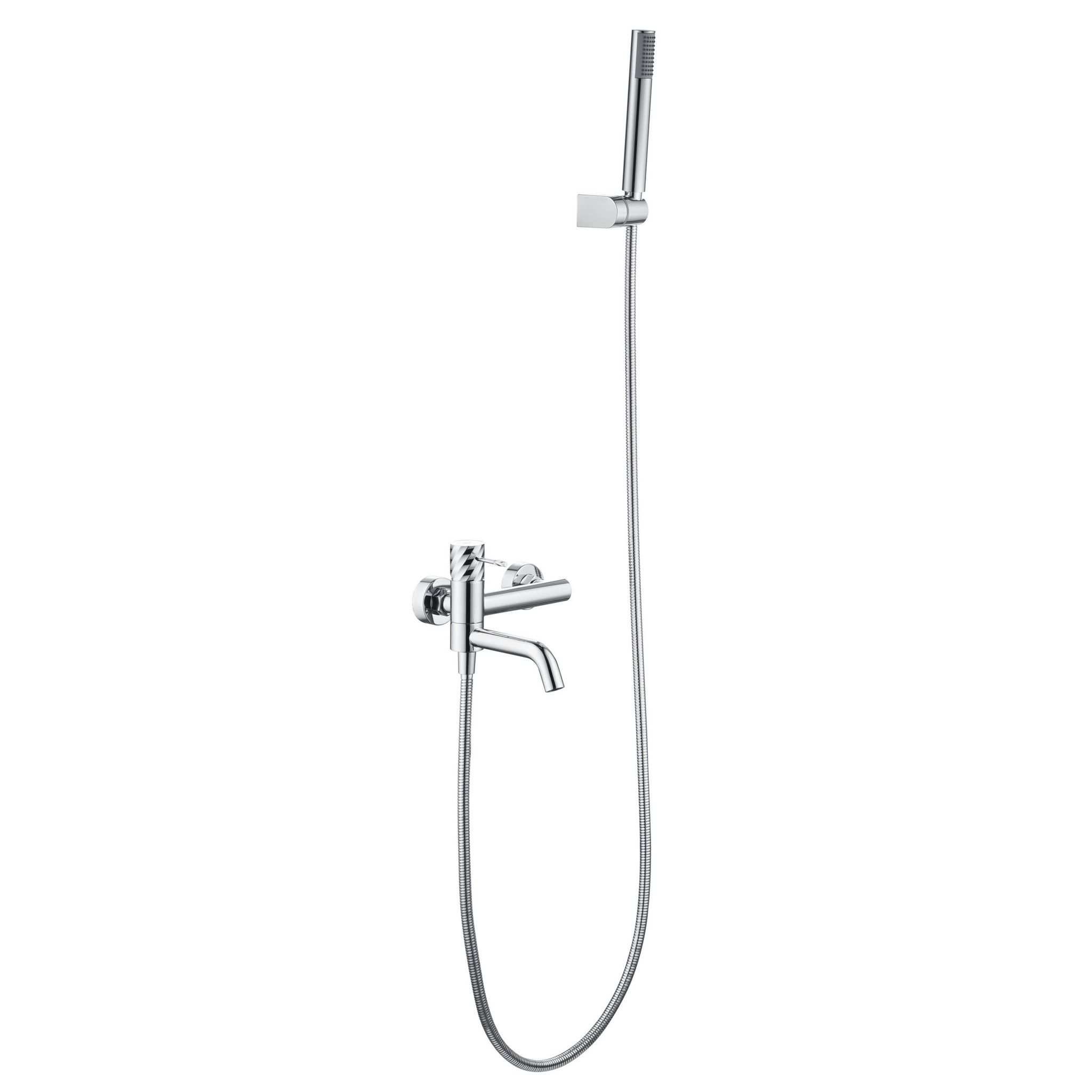Imex Kit Banera-ducha Monomando Cromado De Metal Bless