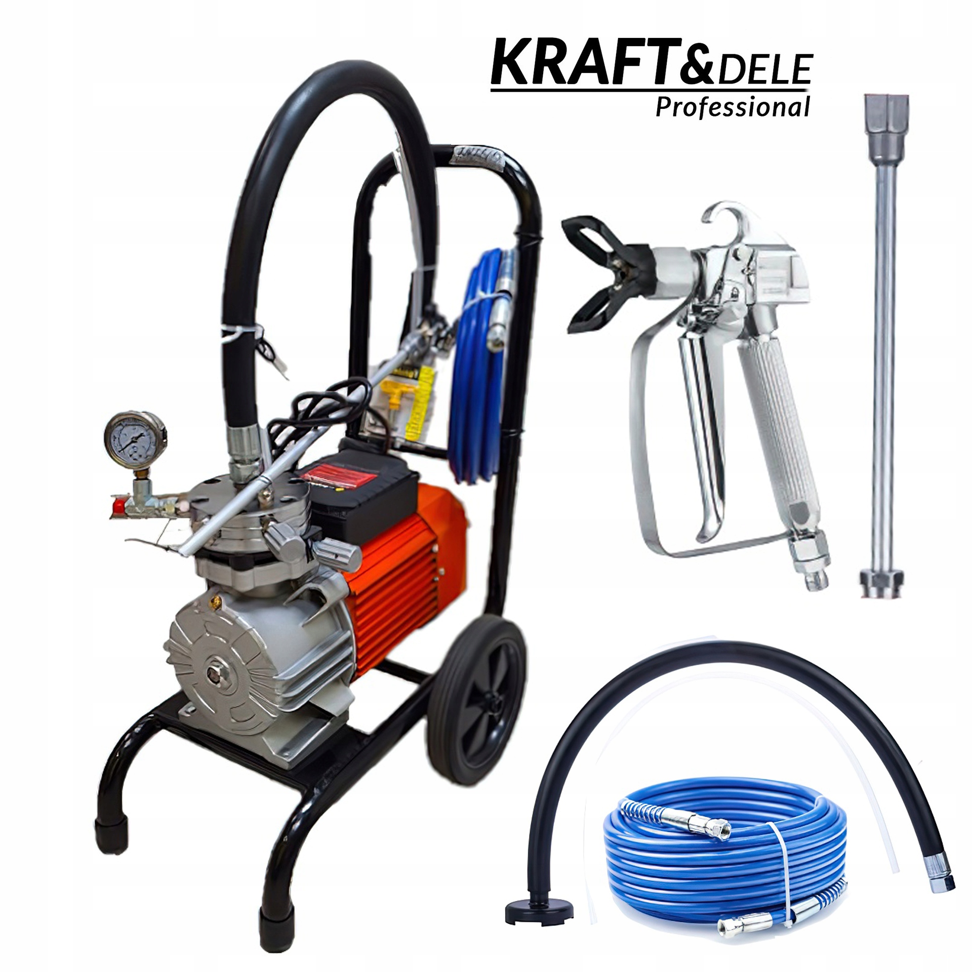 Kraft&dele 3500w 15 L 225 Bar Hydrodynamische Lackieranlage