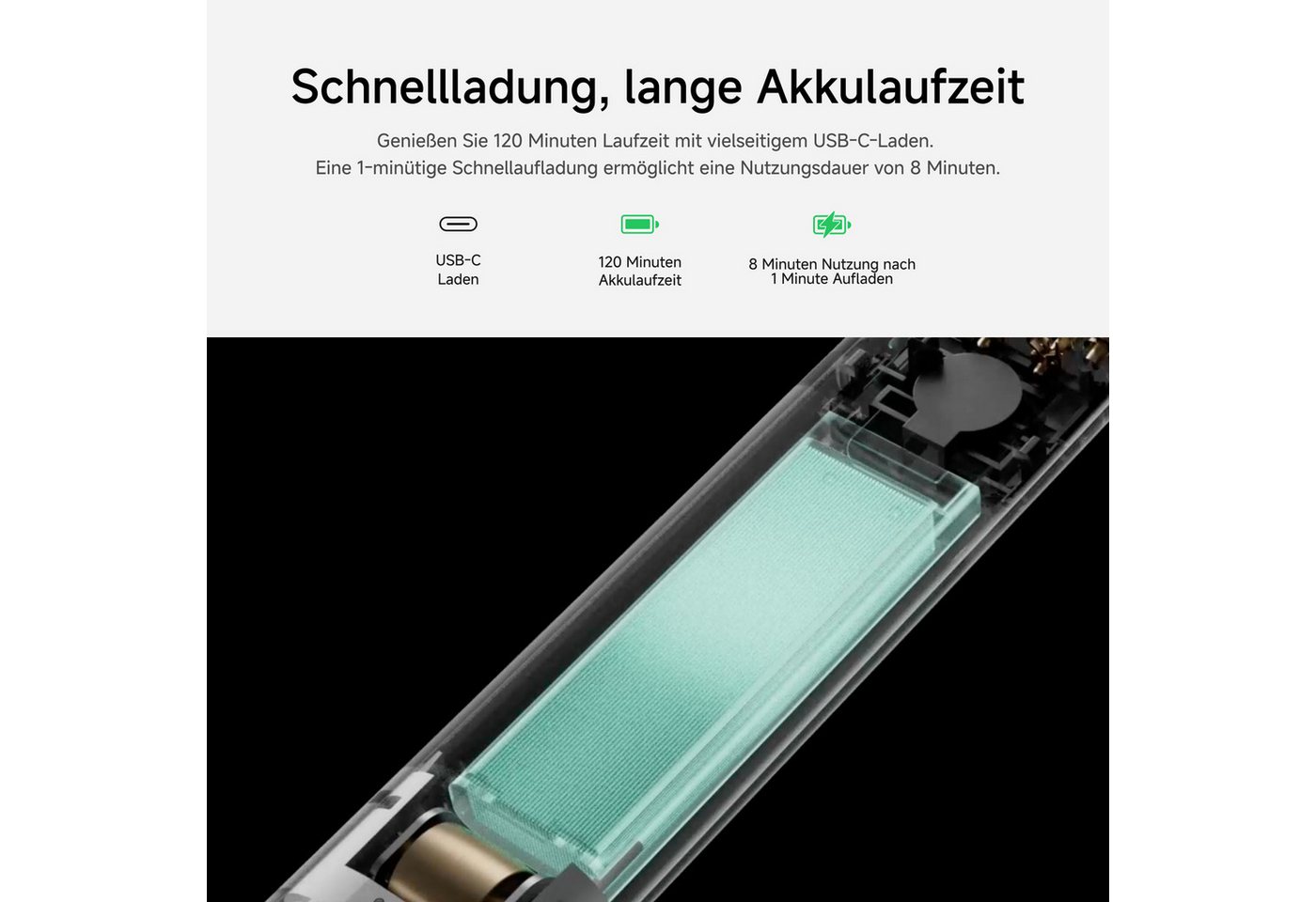 Laifen T1 Pro Rasierer Grau Nass & Trocken 1 Stück.