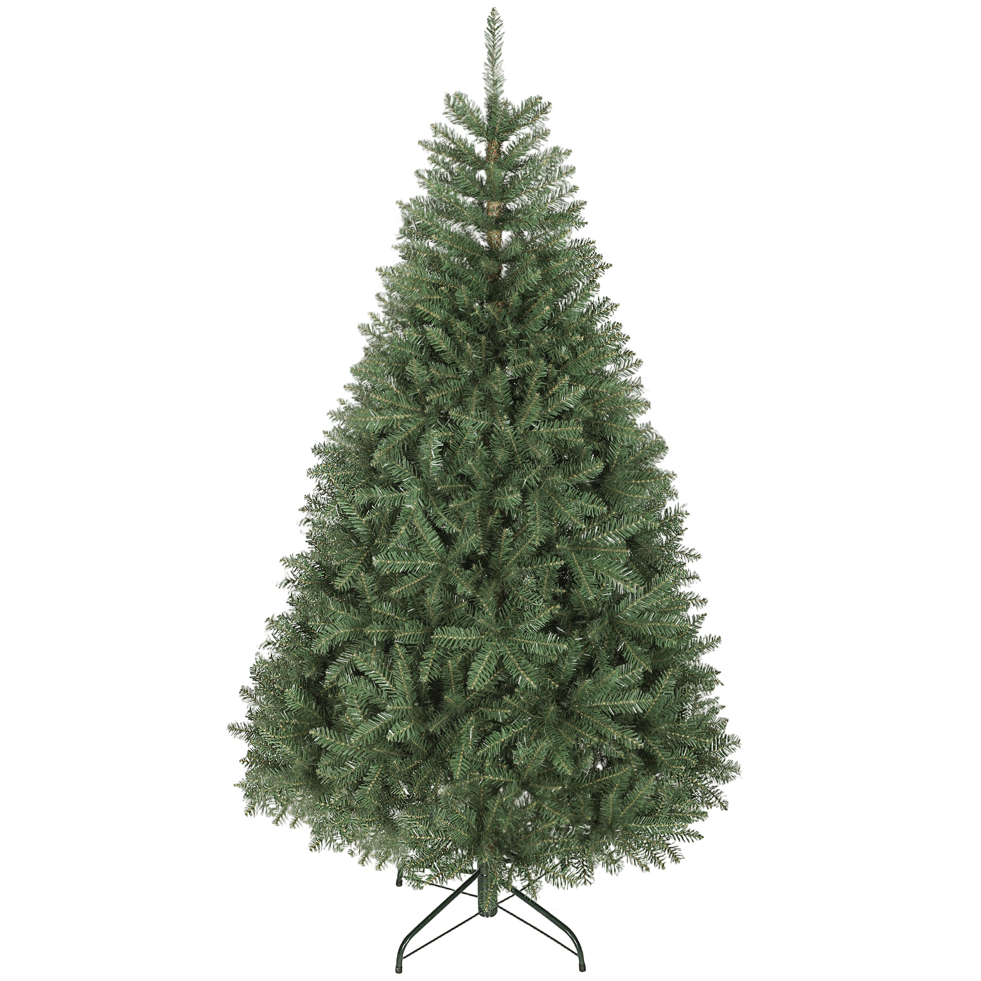 Künstlicher Weihnachtsbaum, 180 Cm, Mit Beweglichen Zweigen Und Faltbarem Metallständer, Grün