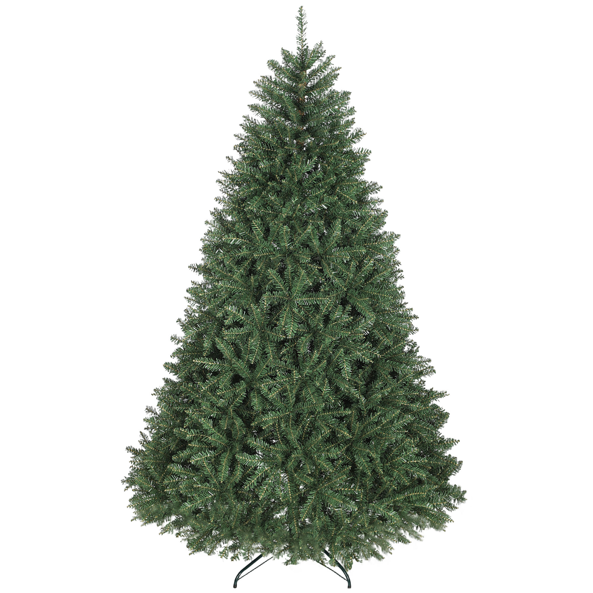 Künstlicher Weihnachtsbaum, 210 Cm, Bewegliche Zweige, Klappbarer Metallfuß, Grün