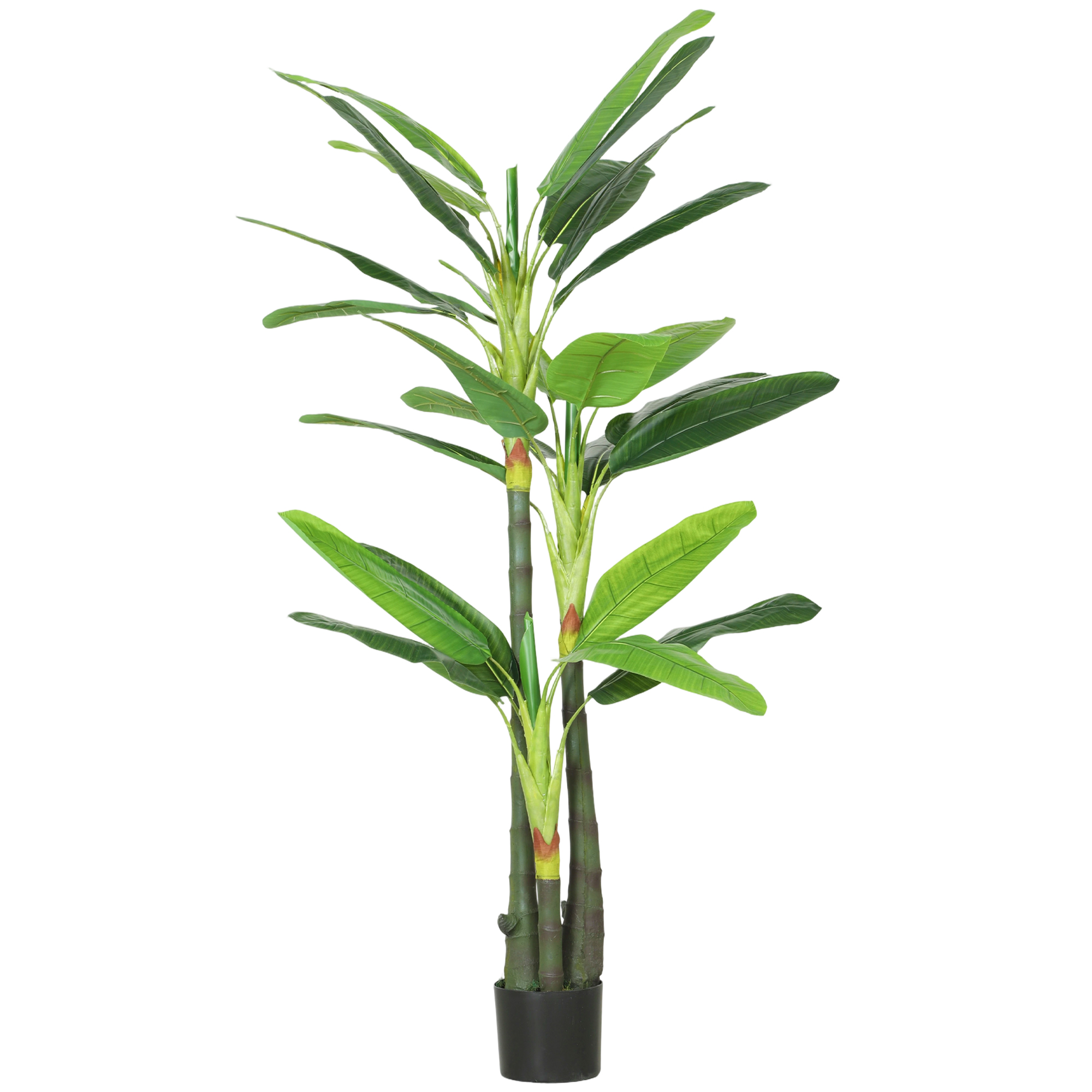 Künstlicher Bananenbaum, 180 Cm Hoch, Mit 18 Blättern, Grün