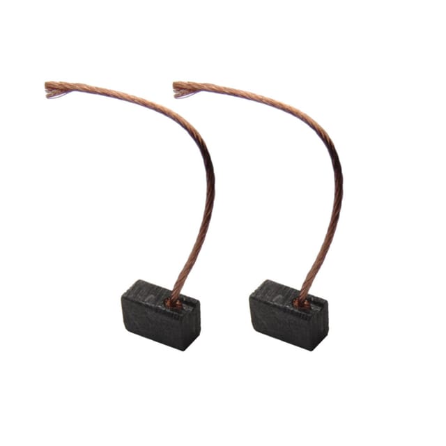 Trade-shop - 2x Motorkohlen Kohlebürsten Schleifkohlen Kohlestifte 6,3x8x12mm Kabellänge 40mm Für Viele Kfz Pkw Motoren Antriebe Elektrowerkzeuge 12-24v