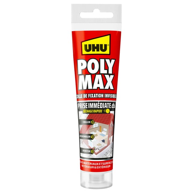 Uhu Polymax Sofortkleber Â€“ Dichtstoff/klebstoff Msp Zum Kleben, Verbinden Und Verleimen, Alle Oberflã¤chen, Ultra Stark, Ohne Lã¶sungsmittel, Weiãÿ, Tube 165 G