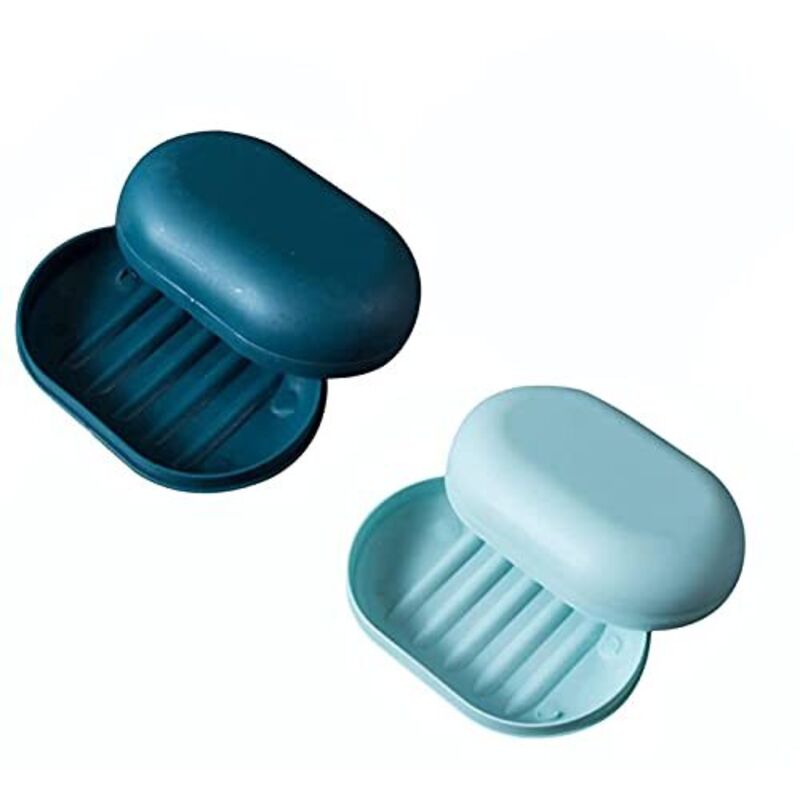 Wasserdichte Reiseseifenschalen, 2er-set Mit Deckel, Ideal Für Dusche, Wandern, Badezimmer Und Sport – Ulisem