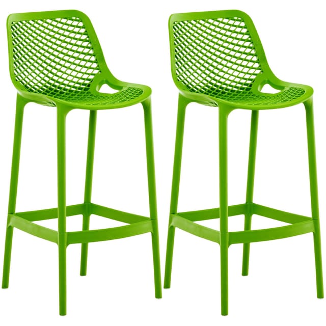 2er Set Outdoor Barhocker Air Grün