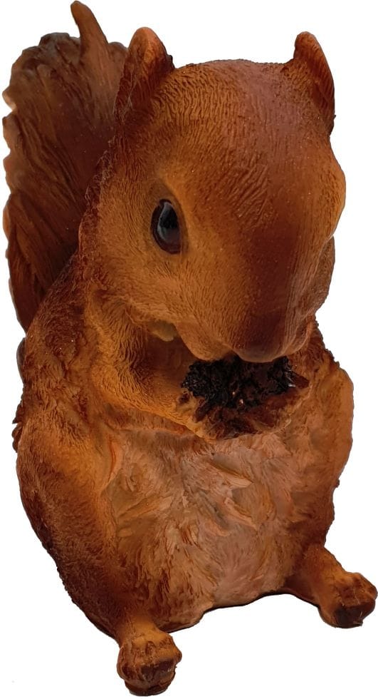 Fd - Figurendiscounter Eichhörnchen Dekofigur Braun 14x7x14cm Polyresin Wetterfest