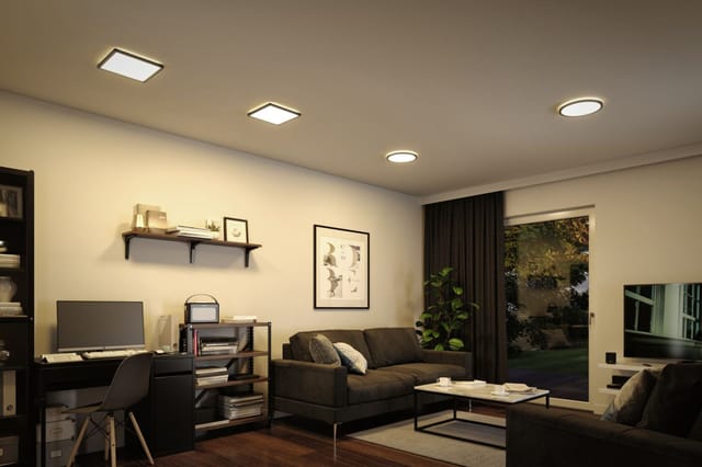 Paulmann Led Panel Atria Shine Schwarz 29,3 X 29,3 Cm Warmweiß Led Panel