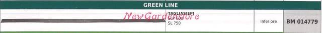 Untermesser Greenline Heckenschere Slp 600 Sl 750 014779