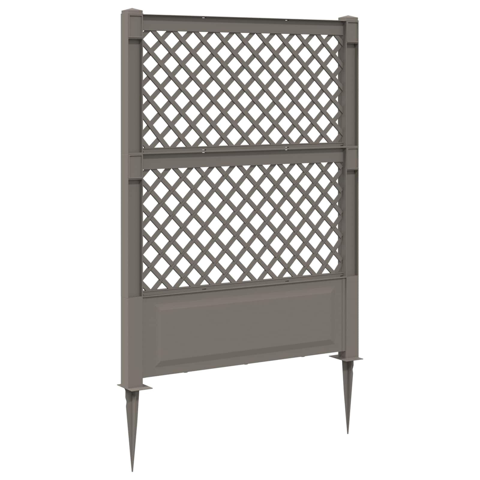 Trellis Mit Spike Pp Grau Vidaxl