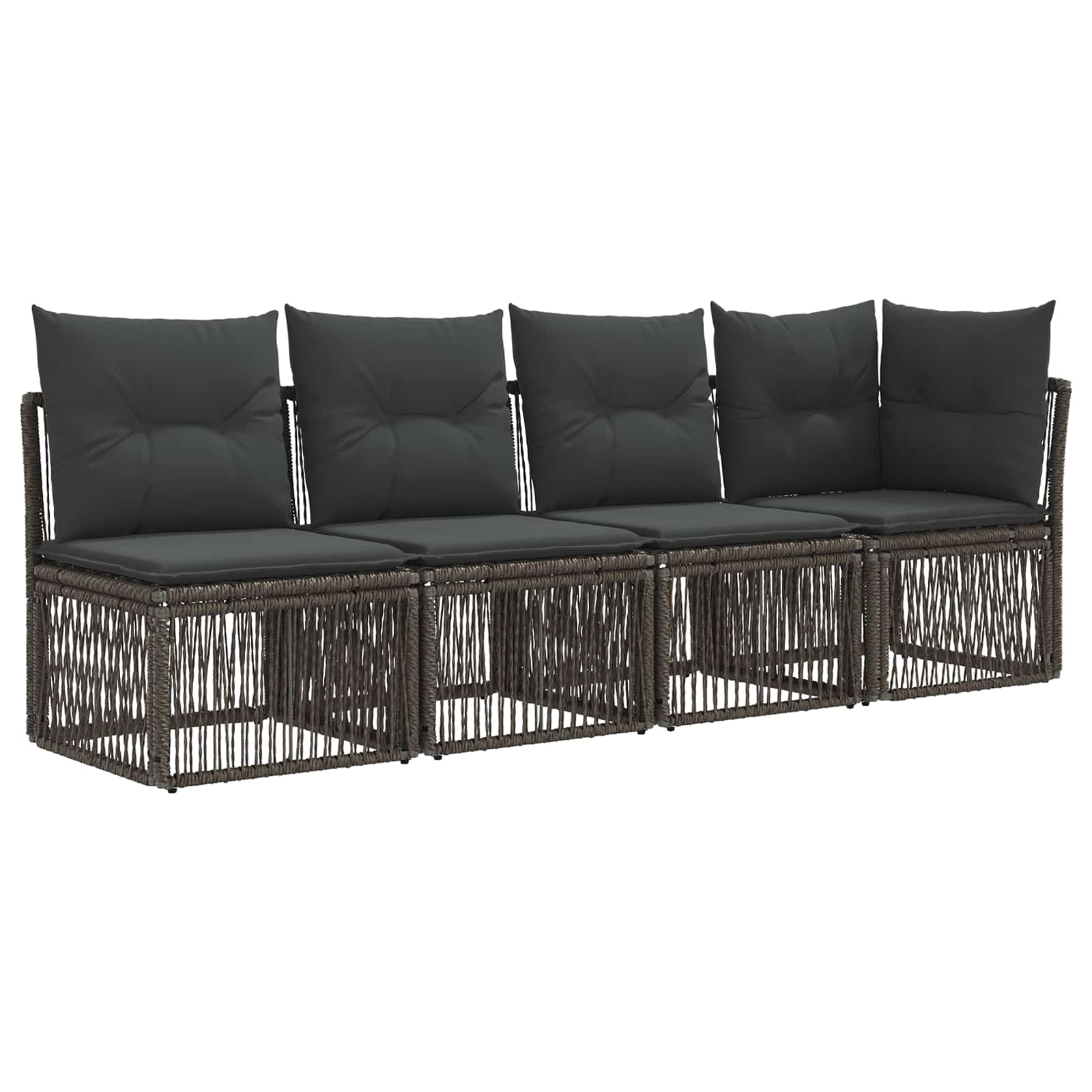 4-sitzer Sofa Mit Linker Armlehne 4 Stk. 4-sitzanzahl Grau Vidaxl