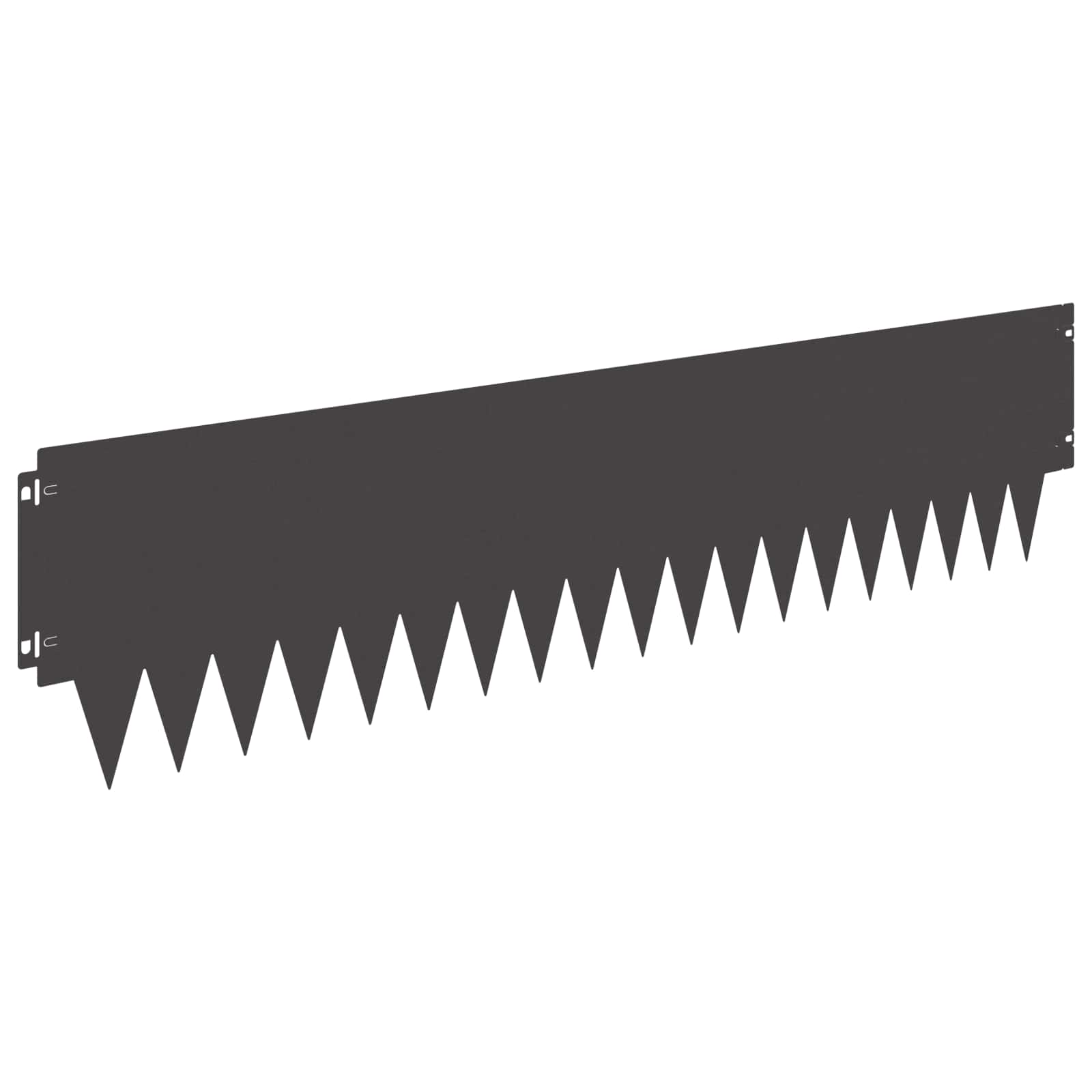 Rasenkante 20 Stk. 103 X 25 Cm Stahl Schwarz Vidaxl