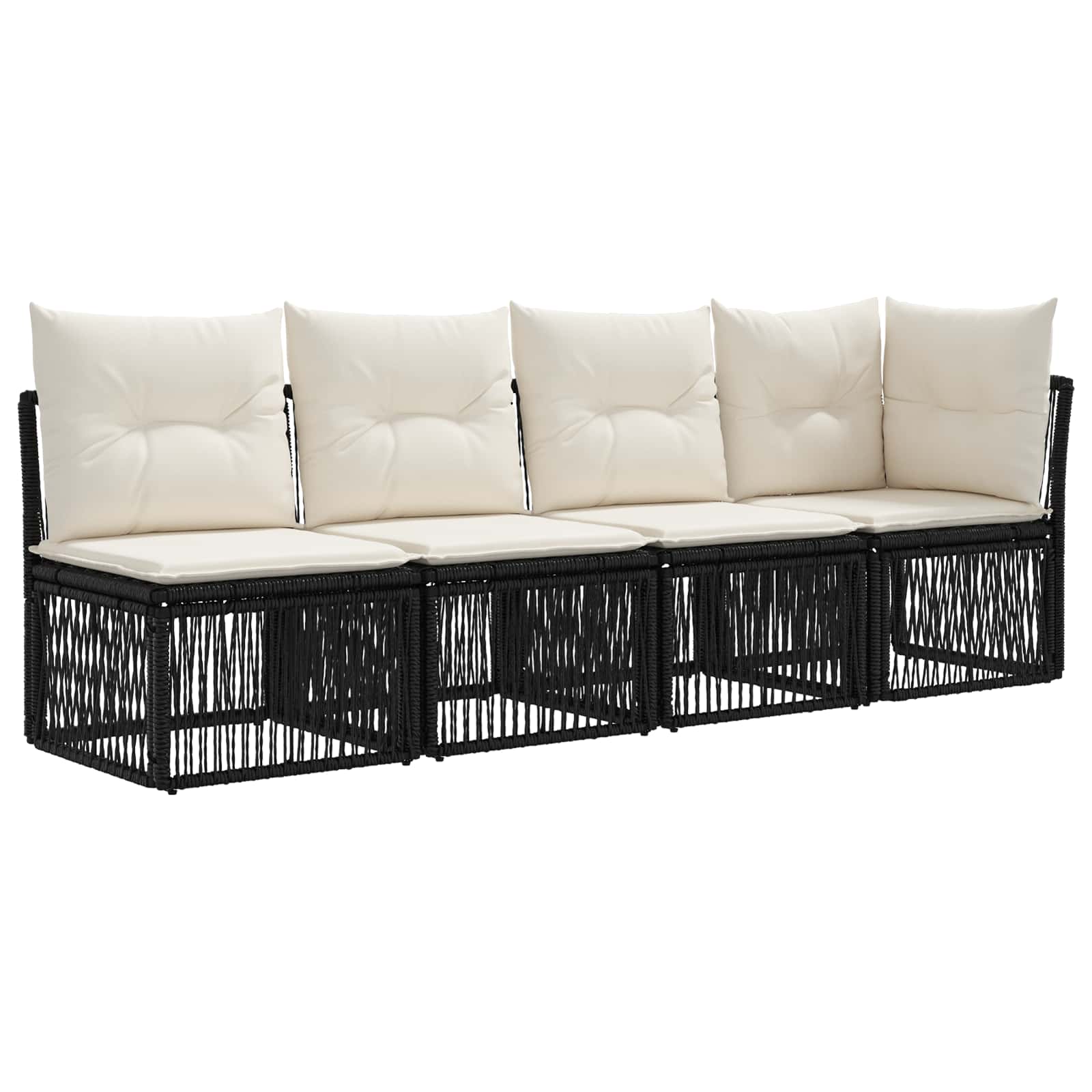 4-sitzer Sofa Mit Linker Armlehne 4 Stk. 4-sitzanzahl Schwarz Vidaxl