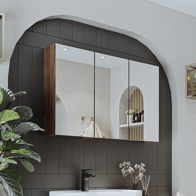 Roomart Gusto-ii-120 Badmöbel Spiegelschrank 105 Cm Eiche