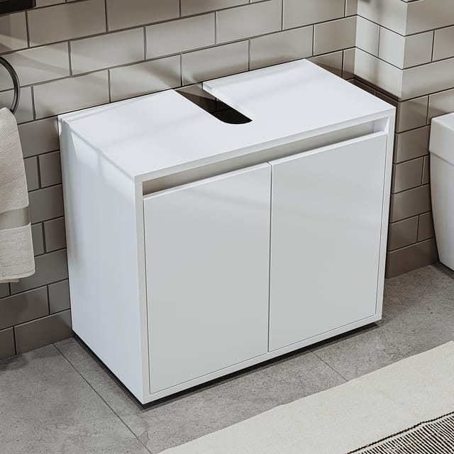 Roomart Melona-s2-65 Badmöbel Unterschrank 65 Cm Weiß