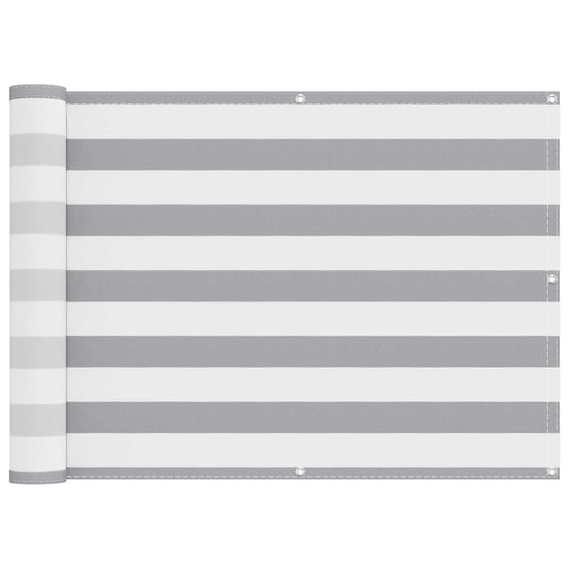 Balkonsichtschutz Hellgrau Und Weiß 75 X 1000 Cm Vidaxl