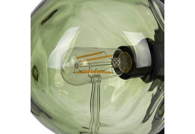 Tischlampe Glas Aluminium E14 40 Cm Schwarz Weiß Grün 2-flammig Modern