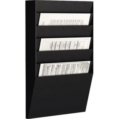 Wand-sortiertafel H 6f A4h1x6.01 Din A4 Schwarz - Paperflow