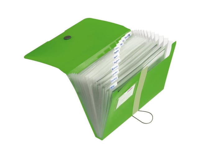 Herlitz - Fächermappe Easy Orga To Go Din A4 Polypropylen Apfel 12 Fächer