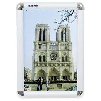 Franken - Bilderwechselrahmen 24 X 32,7 X 1,2 Cm (b X H X T) Din A4 Aluminium Silber
