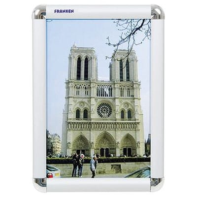Franken - Bilderwechselrahmen 24 X 32,7 X 1,2 Cm (b X H X T) Din A4 Aluminium Silber