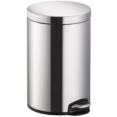 Helit - Tretabfalleimer The Silent Classic 25 X 40 Cm (d. H) 12l Edelstahl Silber