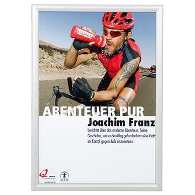 Franken - Bilderwechselrahmen 46,9 X 64,3 X 1,6 Cm (b X H X T) Din A2 Aluminium Silber