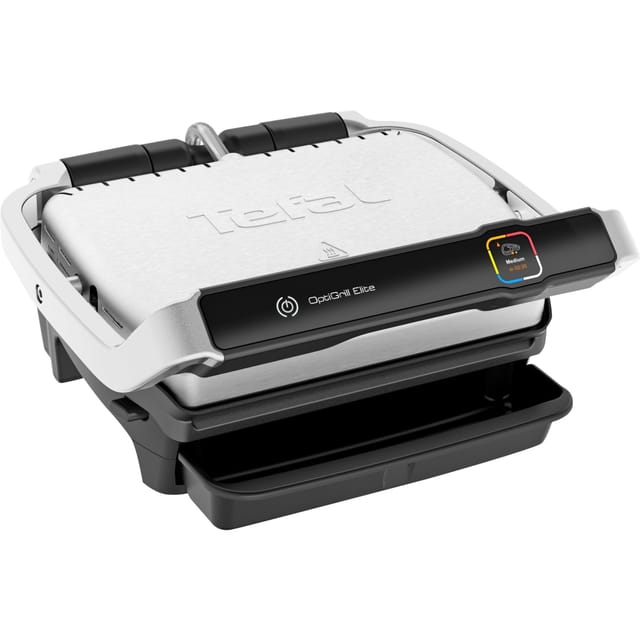 Tefal Optigrill Elite Gc750d, Kontaktgrill ,silber/schwarz, 2.000 Watt