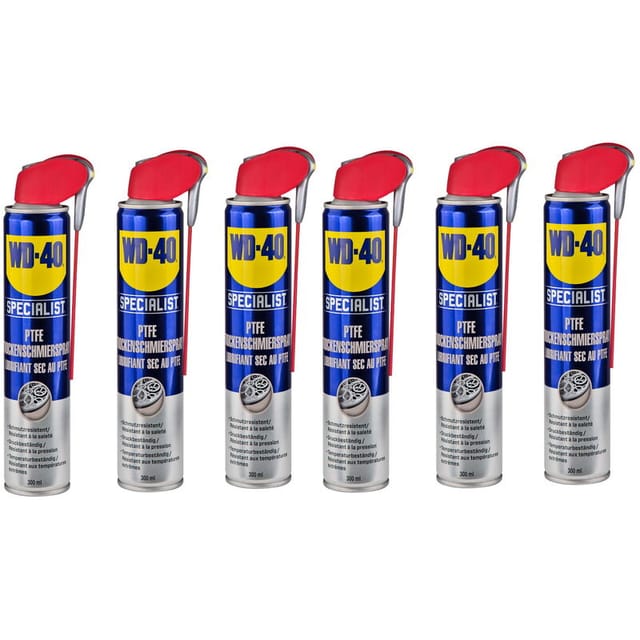 Wd-40 - Wd 40 Ptfe Trockenschmierspray 6er Set Je 300 Ml Schmiermittel Trennmittel