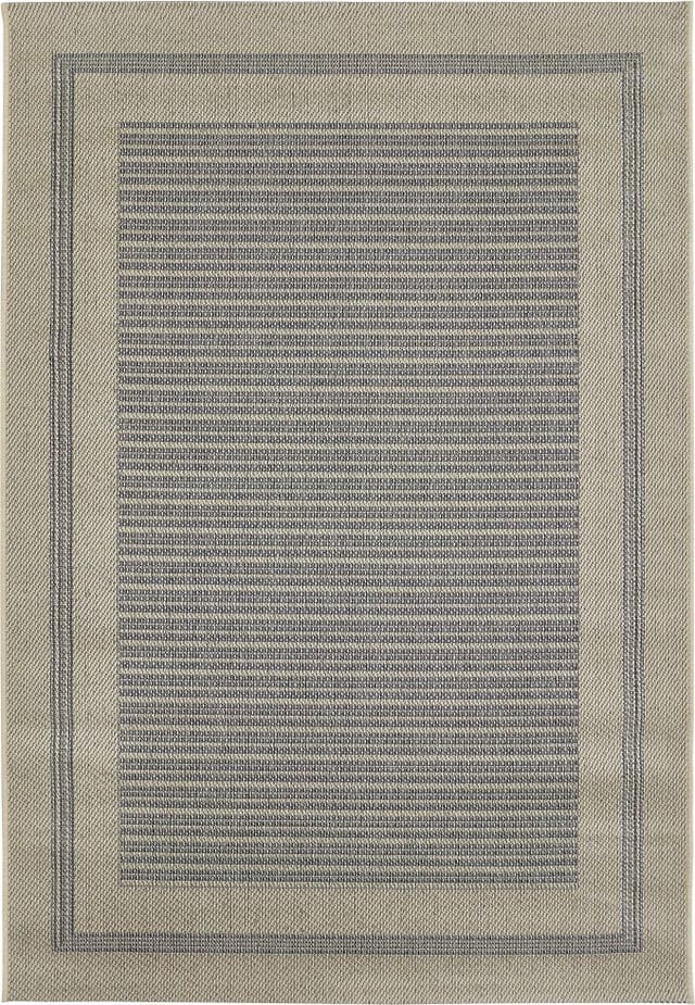 Andiamo - Outdoorteppich Rio Creme-grau, 133 X 190 Cm Gestreift Outdoor-teppiche