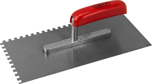 Con:p - Zahnglättekelle 280 X 130 Mm, Zahnung 6 X 6 Mm Stahl Fliesenwerkzeug