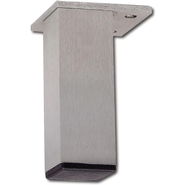 Dekorfuß Fix Fuß 40x40 Mm Möbelfuß Möbelbeschlag L 160 Mm Aluminium Gebürstet