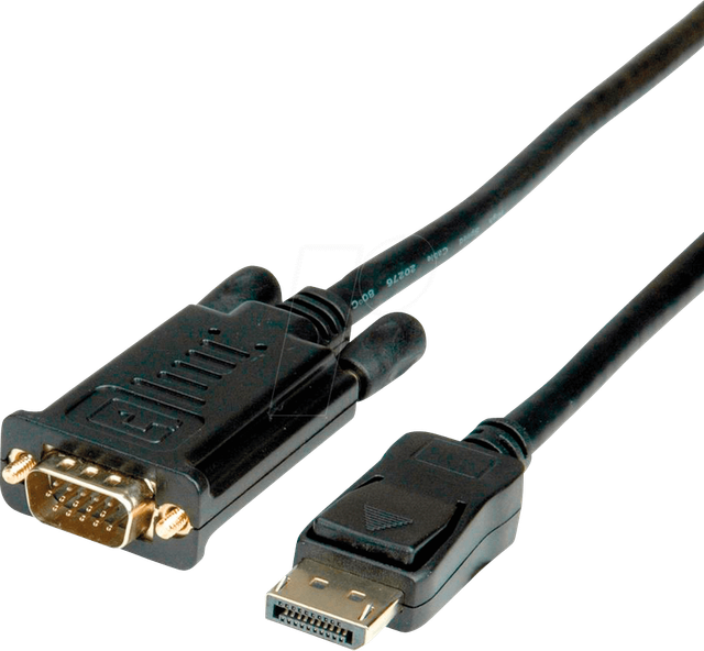Wert 11.99.5802 Mini Displayport Auf Vga Kabel Schwarz 2 M
