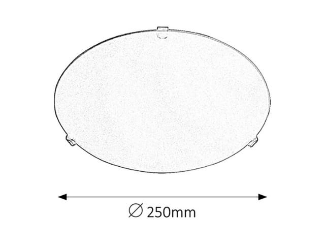 Glas Deckenleuchte 25 Cm E27 1x60w Opalglas Rund Simple 1803 Rabalux