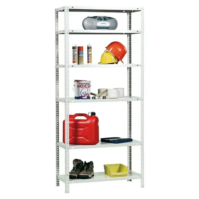 Simonrack Metallregal Weiß 6 Regale Robust