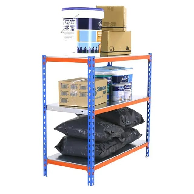 Simonrack Simonclick Metallregal Blau Orange Galvanisiert