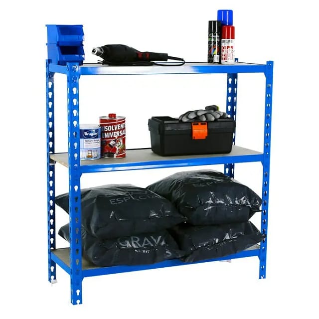 Simonrack Leichte Regal Blau Und Robustes Holz 150 Kg