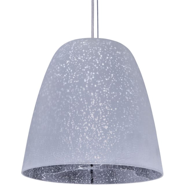 Deckenlampe Pendelleuchte Glas Wohnzimmer Schlafzimmer Höhenverstellbar E27 Ohne Leuchtmittel, Silber-chrom - Paco Home