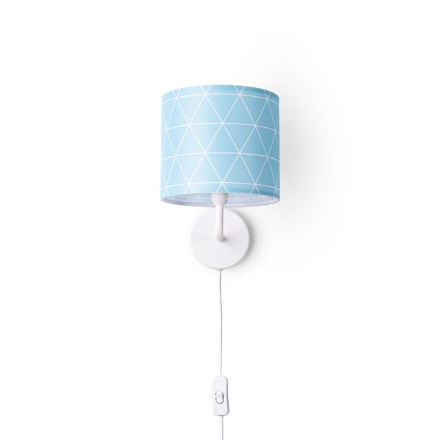 Paco Home - Wandleuchte Stofflampenschirm Tischlampe Nachttischlampe E14 Vintage Retro Rund Wandleuchte - Weiß, Design 9 (ø18 Cm)