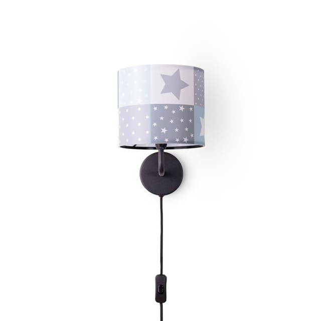 Paco Home - Nachttischlampe Kinderzimmer Tischleuchte Bunt Wandlampe Kinderzimmer Regenbogen Wandleuchte - Schwarz, Design 2 (ø18 Cm)