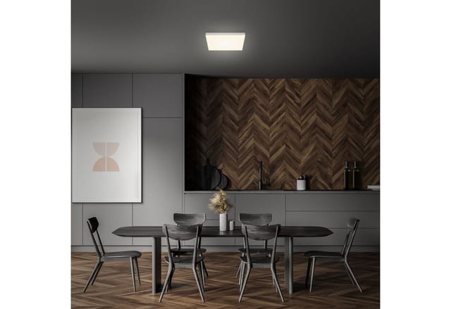 Briloner - Led Aufbauleuchte Rahmenlos Ip20 21w 3000k Silber Metall-kunststoff