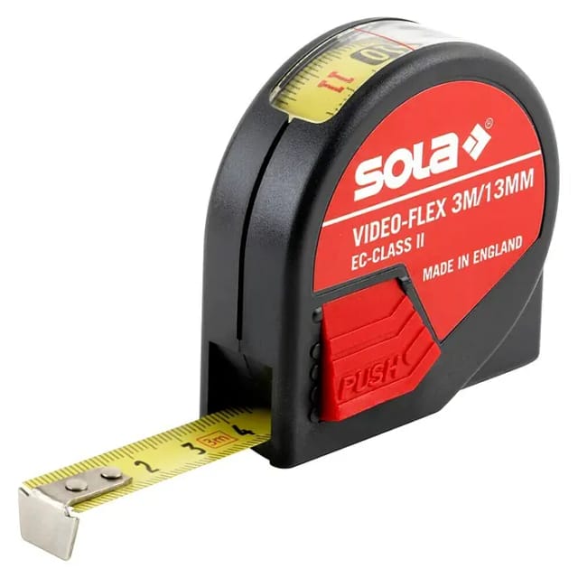 Stahl-rollmaß Video-flex 13mm 3m - Sol 50012901