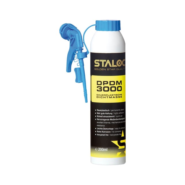 Staloc - Dichtmasse Dauerplastisch Dpdm 3000 Rot Für Metalle Und Kunststoff 200 Ml