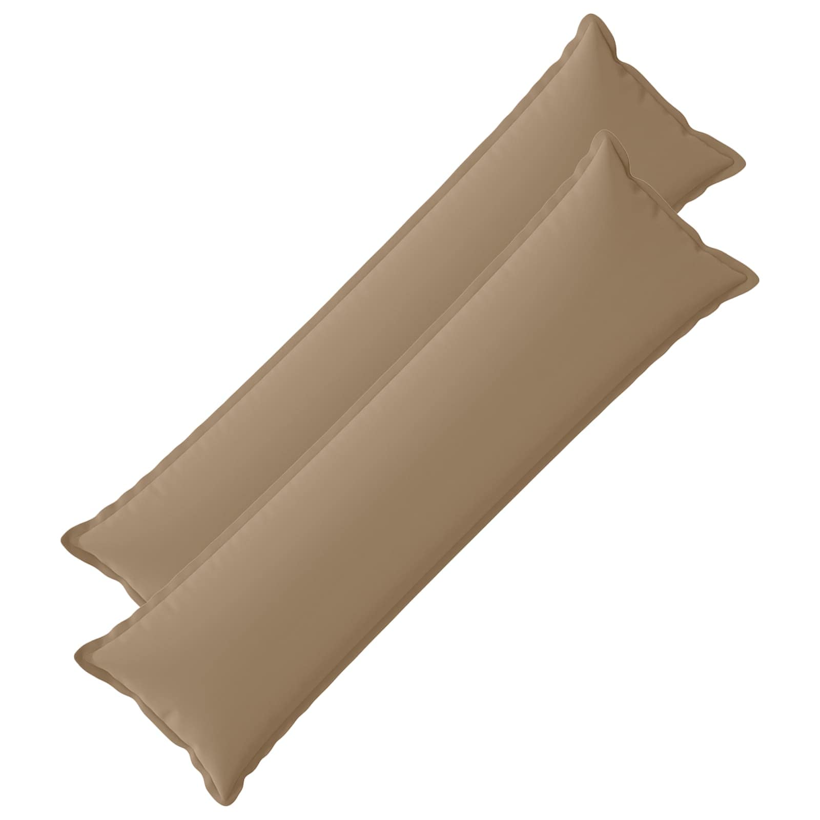 Kissen Mit Kissen Houten 2 Stk. Taupe Polyester Vidaxl
