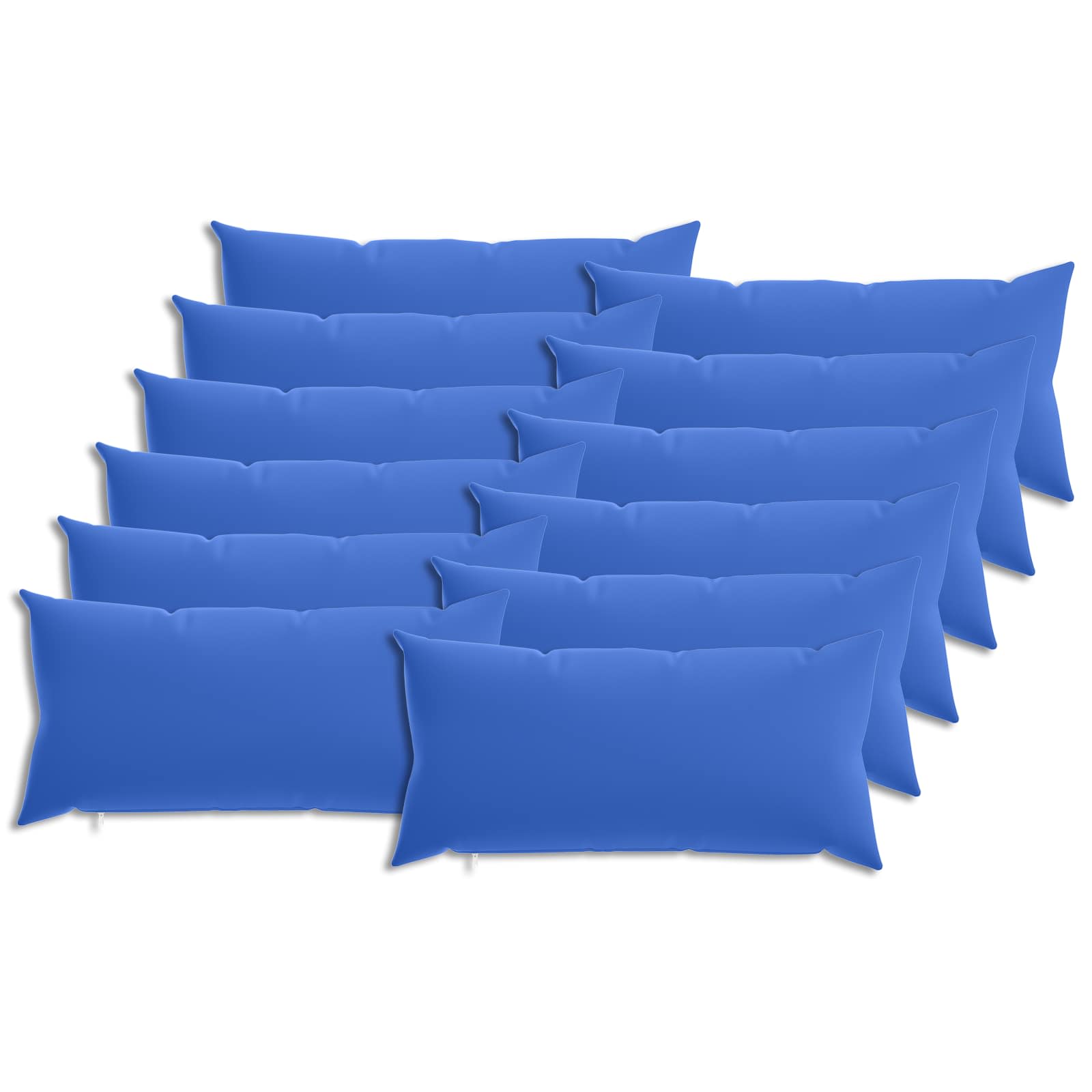 Kissen Mit Kissen Heerlen 12 Stk. Königsblau Polyester Vidaxl