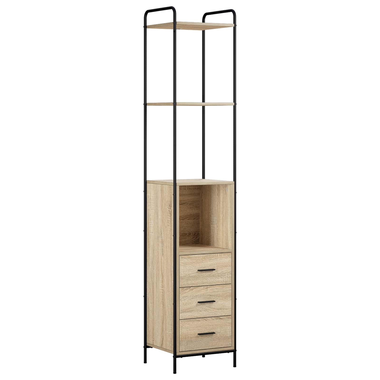 Badezimmerschrank Sonoma-eiche 40 X 36 X 200,5 Cm Holzwerkstoff Vidaxl