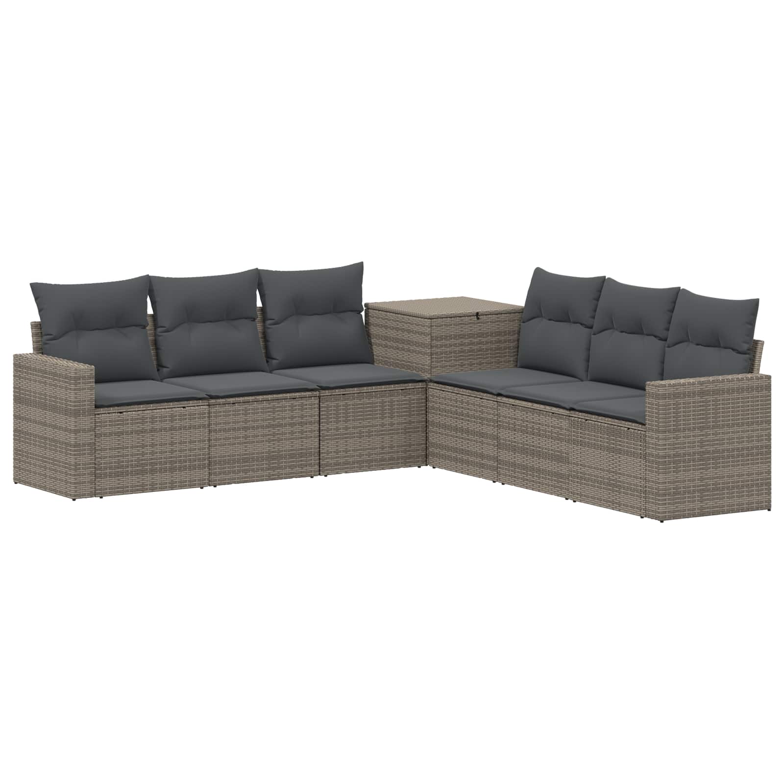 Sofa-set 7 Stk. Grau Und Dunkelgrau 55 X 55 X 69 Cm Vidaxl